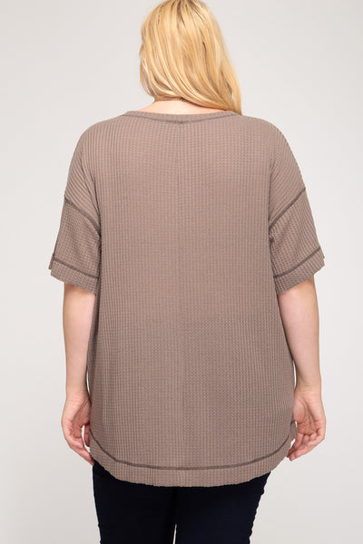 1626 Jen Thermal Knit Top