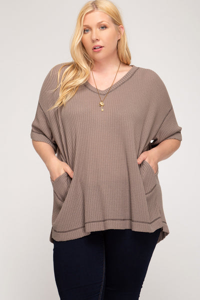 1626 Jen Thermal Knit Top