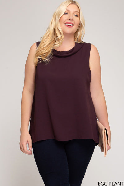 2242 Karis Sleeveless Woven Shell