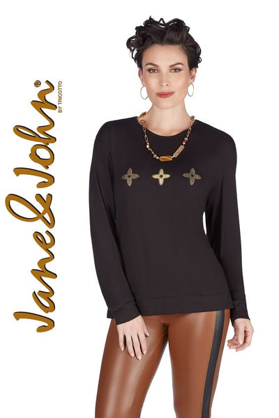 Tricotto Giovanni Propeller Crystal Top J410-F22