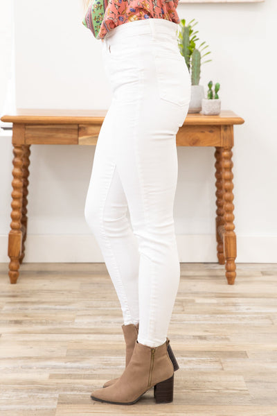 82282 Alicia White Hi-Waist Skinny Judy Blue Jeans