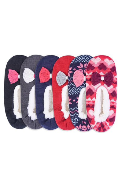 40301 Pantuflas acogedoras con forro de sherpa