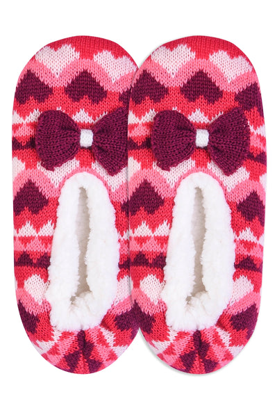 40301 Pantuflas acogedoras con forro de sherpa