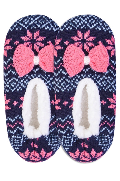 40301 Pantuflas acogedoras con forro de sherpa