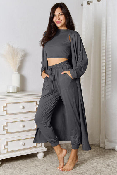 Mischa Tank, Pants, and Cardigan Set with Pockets - ONLINE EXCLUSIVE!