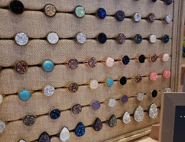 300 Anillo Druzy Eileen