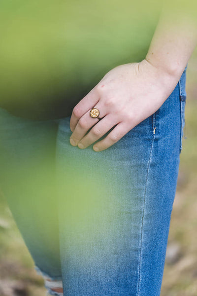 300 Anillo Druzy Eileen