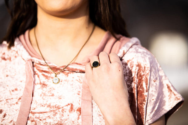 300 Anillo Druzy Eileen