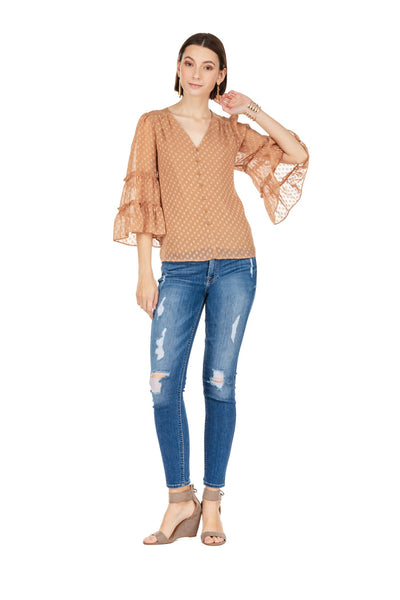 597329 Blusa de manga acampanada Ari de JoyJoy