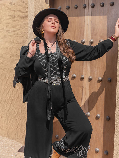 Mono Robyn de talla grande con cuello cuadrado