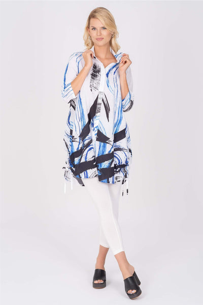 Blusa estilo plumero azul Mood de Ever Sassy by Dolcezza