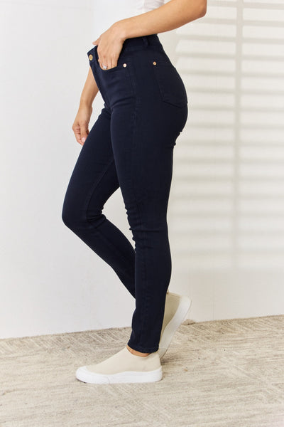 Kelsi Garment Dyed Tummy Control Skinny Judy Blue Jeans - ONLINE EXCLUSIVE!