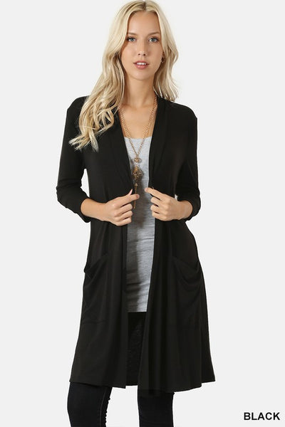 1439   Lauren Slouchy Pocket Cardigan