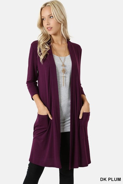 1439   Lauren Slouchy Pocket Cardigan