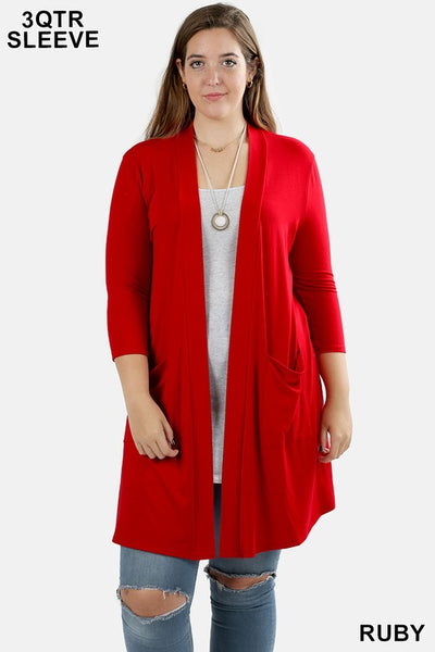 1439   Lauren Slouchy Pocket Cardigan