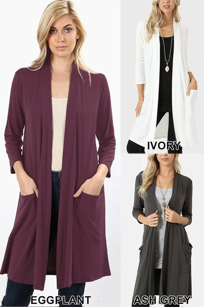1439   Lauren Slouchy Pocket Cardigan
