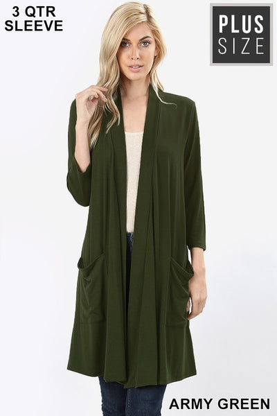 1439   Lauren Slouchy Pocket Cardigan