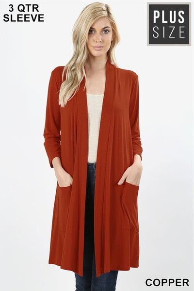 1439   Lauren Slouchy Pocket Cardigan