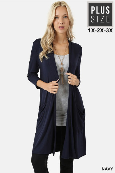 1439   Lauren Slouchy Pocket Cardigan