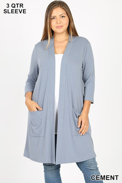 1439   Lauren Slouchy Pocket Cardigan