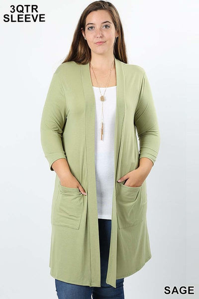 1439   Lauren Slouchy Pocket Cardigan