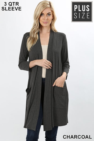 1439   Lauren Slouchy Pocket Cardigan