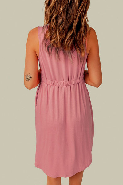 Emma Sleeveless Button Down Mini Magic Dress - ONLINE EXCLUSIVE!