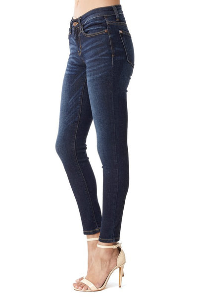 82110 Elisa Judy Blue Handsand Resin Skinny Jeans