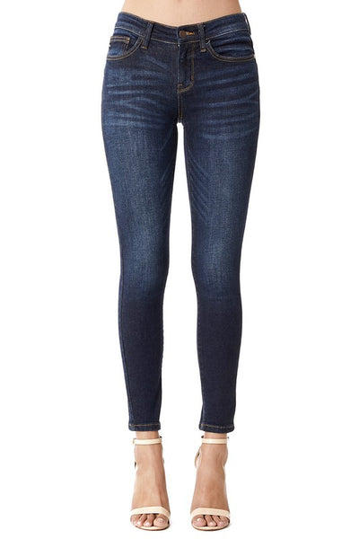 82110 Elisa Judy Blue Handsand Resin Skinny Jeans