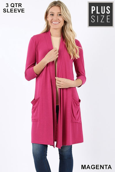 1439   Lauren Slouchy Pocket Cardigan