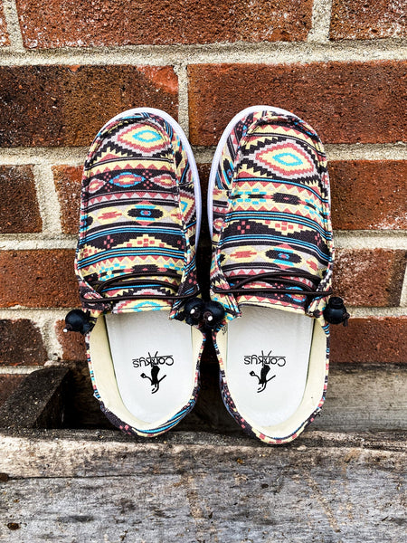 510127 Corky's Pink Aztec Kayak Shoe