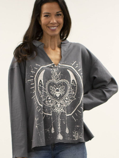 19317 Selma sudadera con capucha de Caite & Kyla