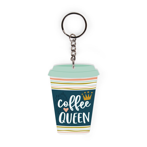 AKC0010 Coffee Queen Acrylic Keychain
