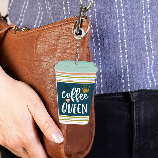 AKC0010 Coffee Queen Acrylic Keychain