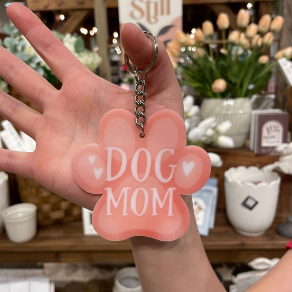 AKC0018 Dog Mom Acrylic Keychain
