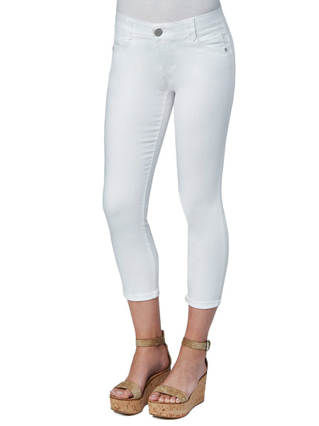 B1176ZSOW Chelsea Ab-Solution Ankle Skimmer White Capri Jeans