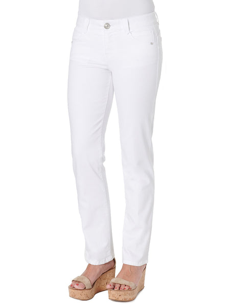 WZS1560OW Lily White Absolution Straight Leg Jeans - Plus Democracy Jeans