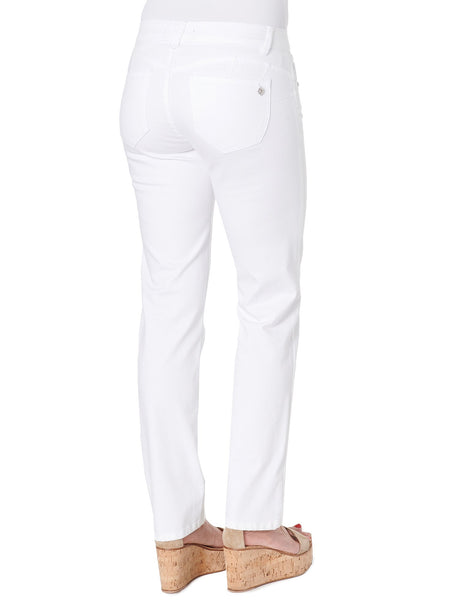 WZS1560OW Lily White Absolution Straight Leg Jeans - Plus Democracy Jeans