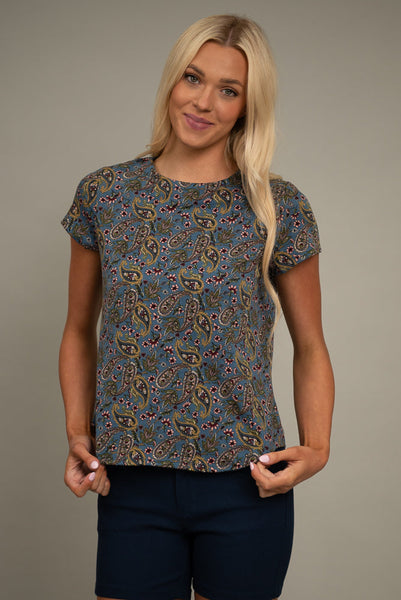 Paisleigh Print Top