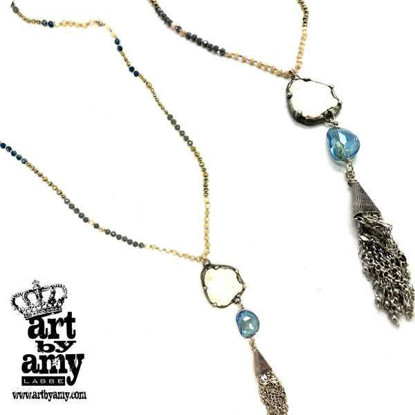 0650 Darla Denim Day Necklace by Art by Amy
