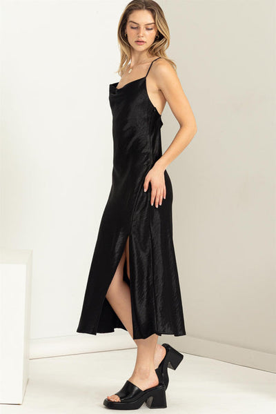 Vestido lencero midi Chandra