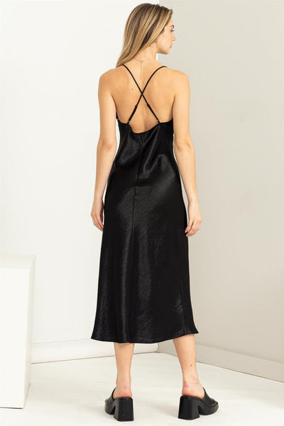 Vestido lencero midi Chandra