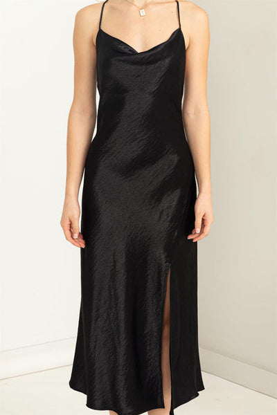 Vestido lencero midi Chandra