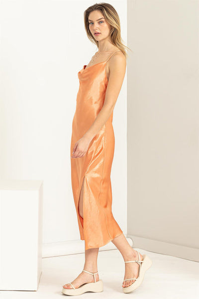 Vestido lencero midi Chandra