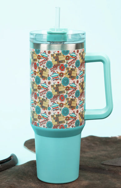 The Traveler Cowboy Star Stainless Steel Tumbler 40 ounce