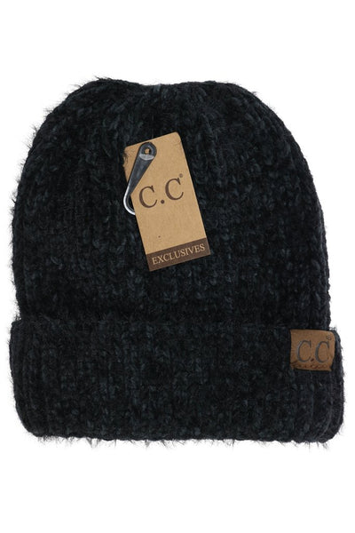CC Beanie - Fuzzy Chenille Two-Tone