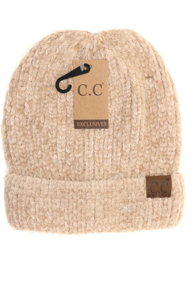 CC Beanie - Fuzzy Chenille Two-Tone