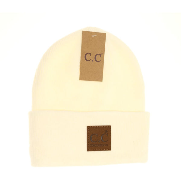 1001 Unisex Classic Oversized Logo CC Beanie