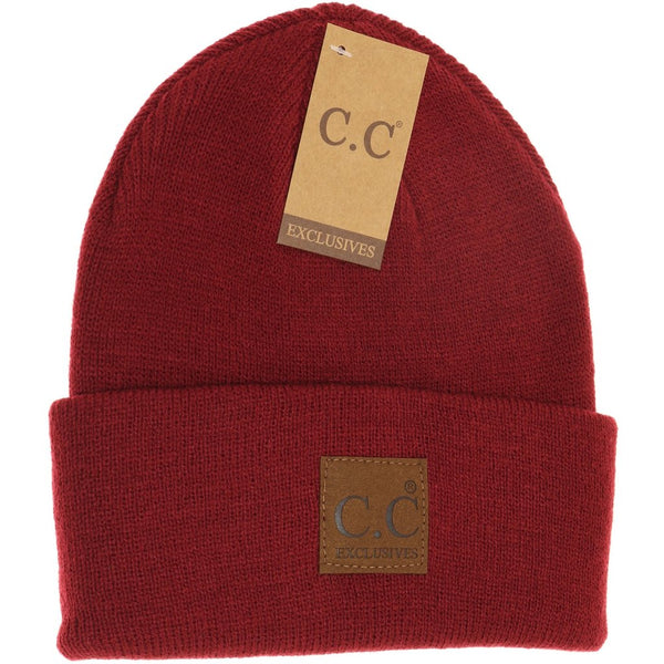 1001 Unisex Classic Oversized Logo CC Beanie