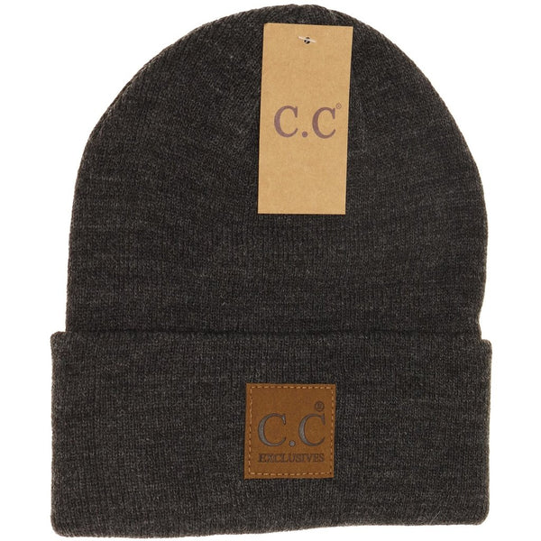 1001 Unisex Classic Oversized Logo CC Beanie